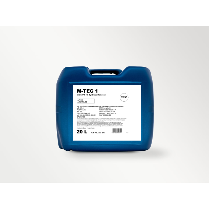 Variklių alyva Kuttenkeuler M-TEC  5W30, sintetinė 20L