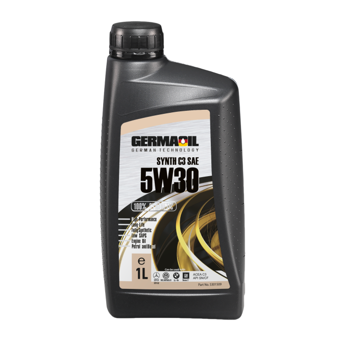 Germaoil 5W30 1L  Synth C3 SAE SN/CF BMW LL-04 GM Dexos 2
