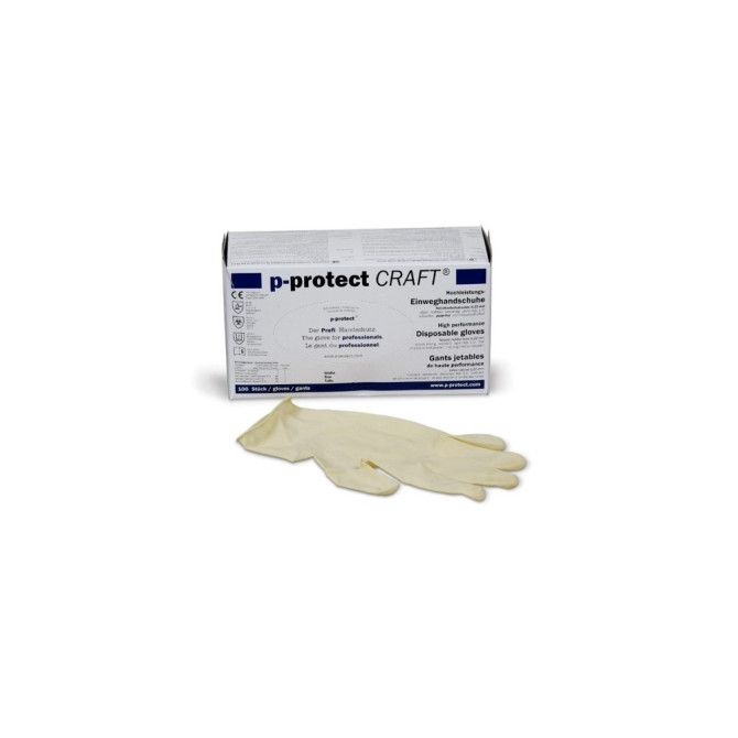 CRAFT Latex vienkart.piršt. XL (100 vnt)