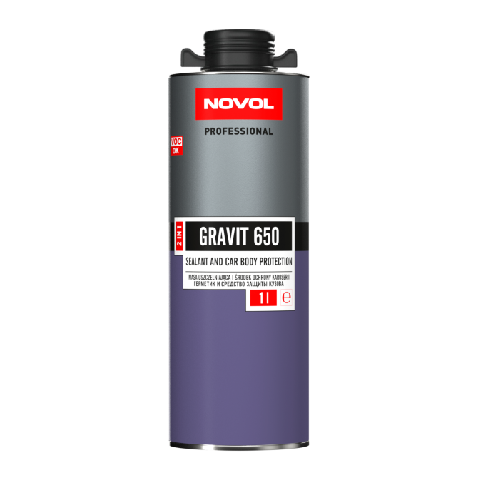 Hermetikas-apsauginė danga 1L, GRAVIT 650 juoda