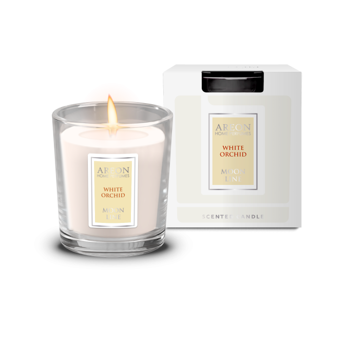 AREON Žvakė, aromatinė AREONMOON LINE  White Orchid 