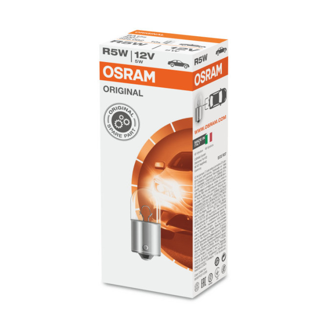 OSRAM Automobilinė lemputė 5W 12V BA15S 1vnt
