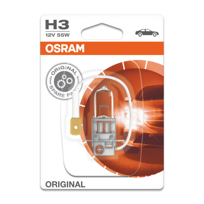 OSRAM Automobilinė lemputė H3 55W 12V PK22S 1vnt