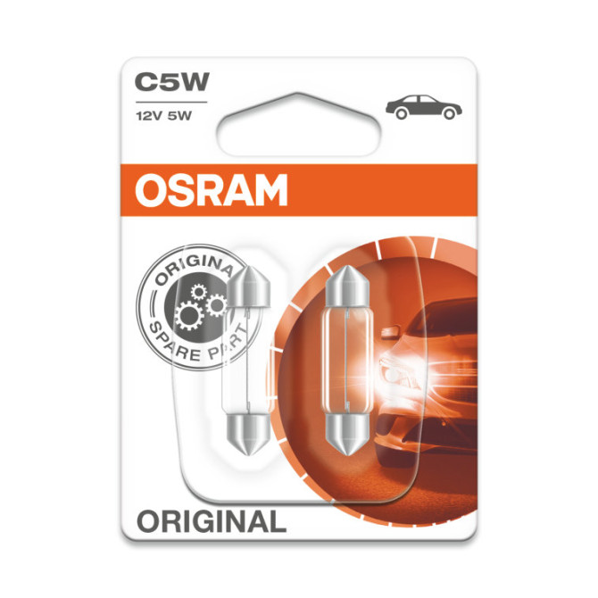 OSRAM Automobilinės lemputės 5W 12V SV8.5-8 2vnt