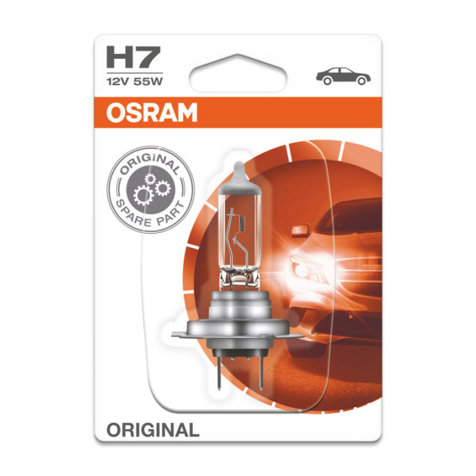 OSRAM Automobilinė lemputė H7 55W 12V PX26D 1vnt
