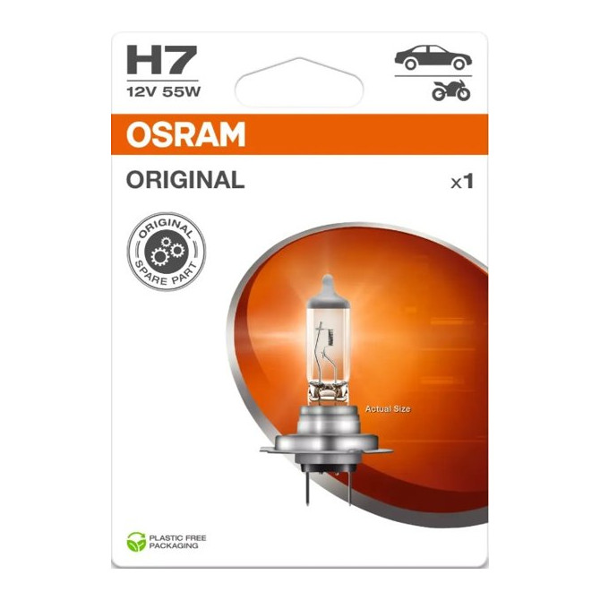 OSRAM Automobilinė lemputė H7 55W 12V PX26D 1vnt