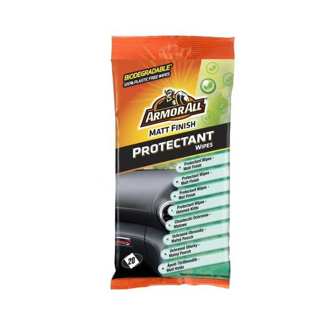 ARMORALL Servetėlės plastikui, vinilui matinės 20vnt ArmorAll 