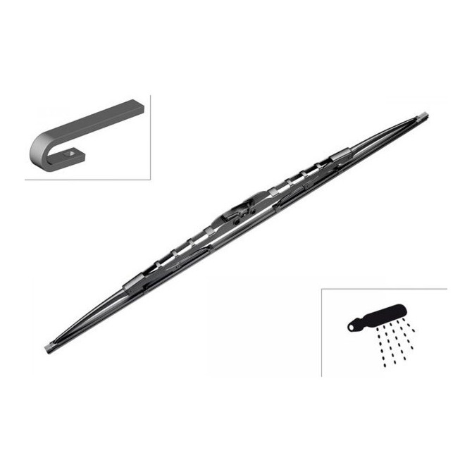 BOSCH Twin Wiper valytuvas 70 cm MB,VOLVO, su integruotu priekinio stiklo plovimo antgaliu