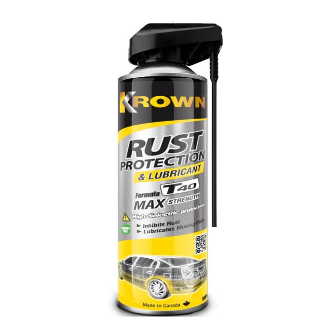KROWN T40 ilgalaikė rūdžių apsauga ir tepimo priemonė 500ml