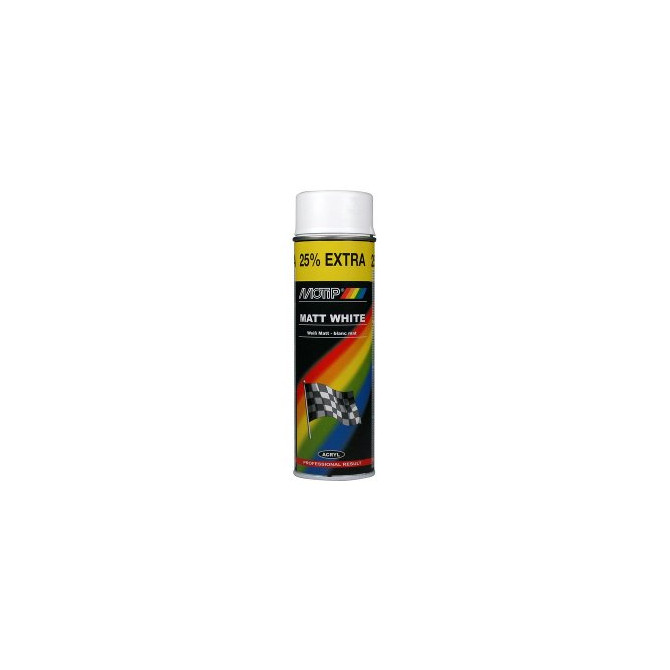 MOTIP Lacquer White Matt 0.5l spray paint