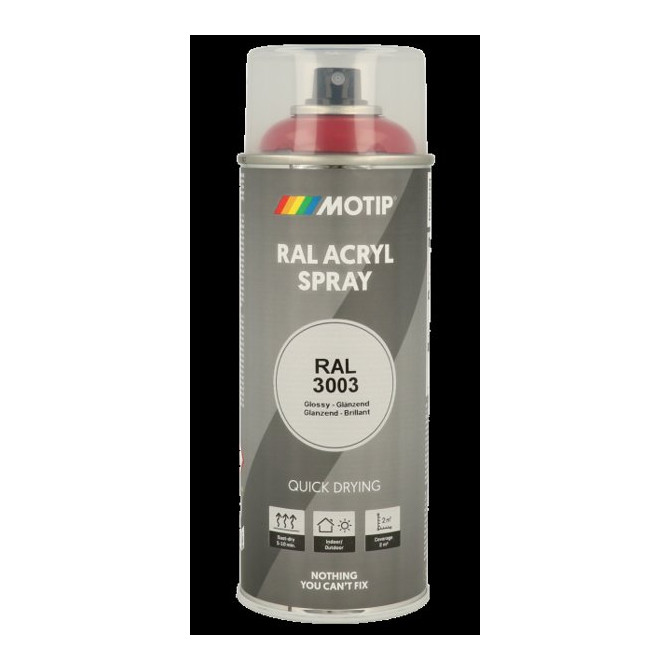 MOTIP Dažai  RAL7021 High Gloss Black Grey 400ml