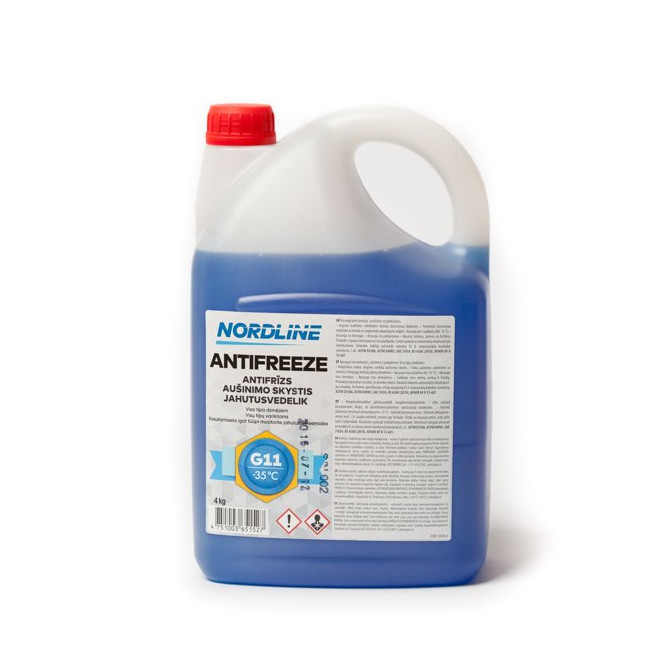 NORDLINE Aušinimo skystis mėlynas -35°C (G11) 4kg