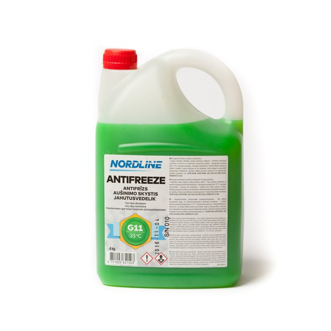 NORDLINE Aušinimo skystis žalias -35°C (G11) 4kg