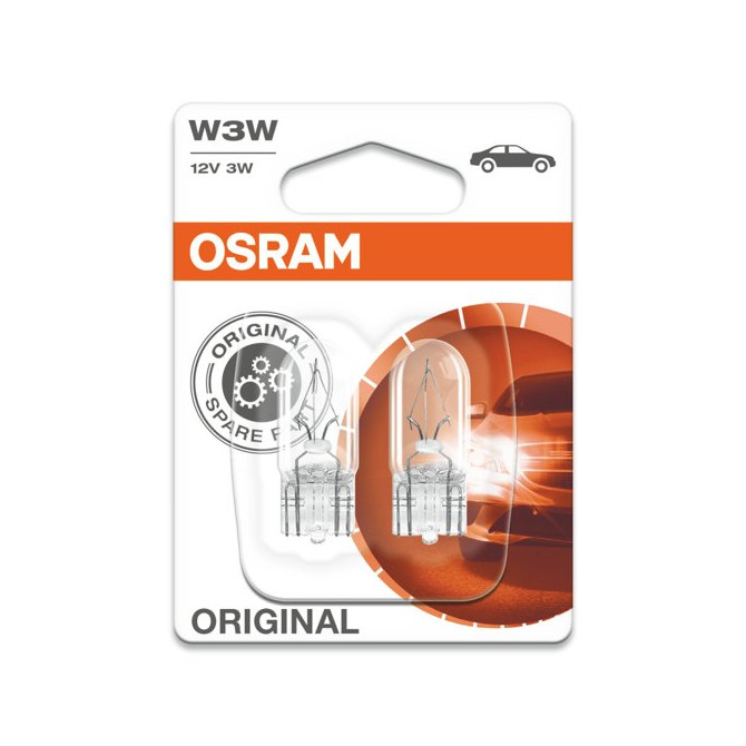 OSRAM Automobilinės lemputės 3W 12V W2.1x9.5D 2vnt