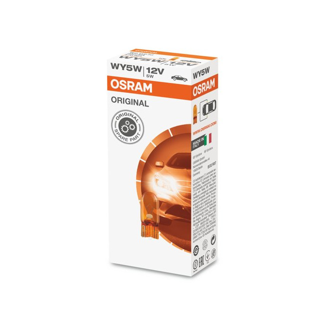 OSRAM Automobilinė lemputė geltona 5W 12V W2.1x9,5D 1vnt