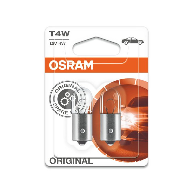 OSRAM Automobilinės lemputės 4W 12V BA9S 2vnt