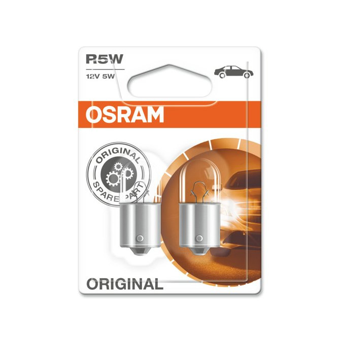 OSRAM Automobilinės lemputės 5W 12V BA15S  2vnt