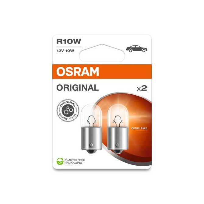 OSRAM ORIGINAL 12V R10W 10W 12V BA15S 2 gb