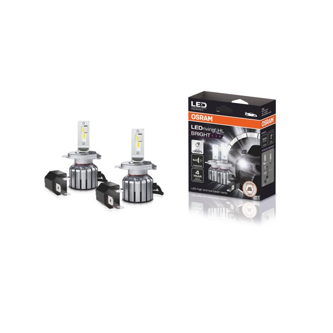 OSRAM LED Automobilinės lemputės H4 15W 12V P43T 4X2  2vnt
