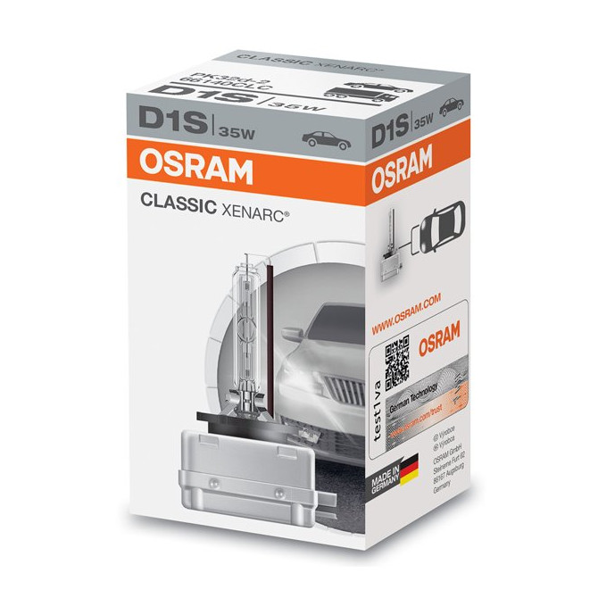 OSRAM Lemputė 35W  D1S xenon classic PK32D-2 D1S 1 vnt 