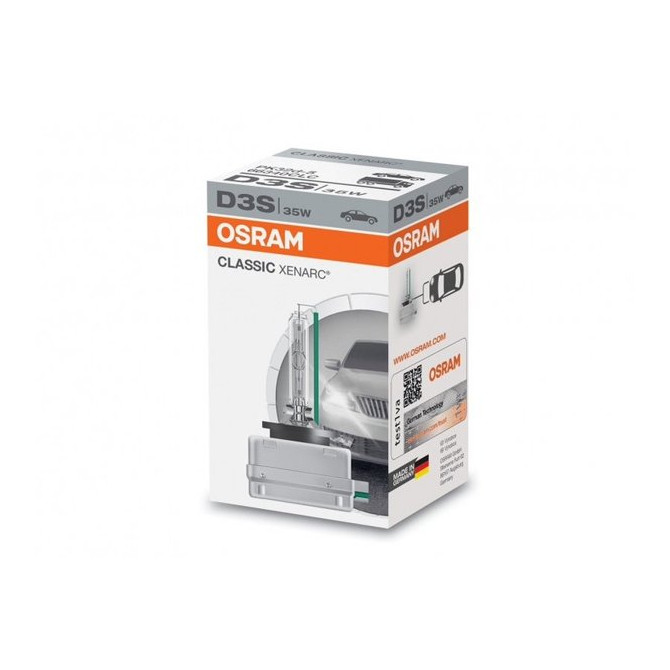 OSRAM Lemputė 35W  D3S xenon classic PK32D-5 D3S 1vnt 