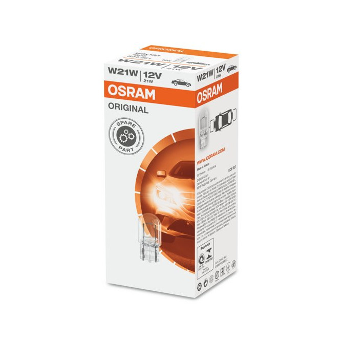 OSRAM ORIGINAL 12V W21W 21W 12V W3X16D