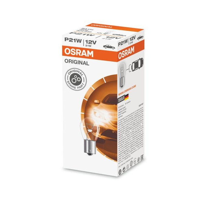 OSRAM ORIGINAL 12V P21W 21W 12V BA15S
