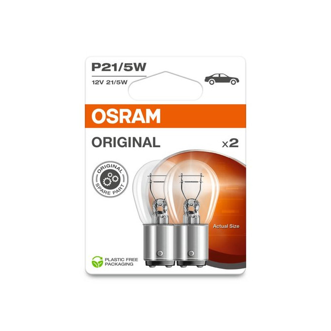 OSRAM Automobilinės lemputės 21/5W 12V BAY15D 2vnt