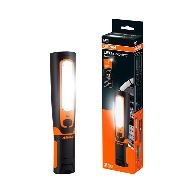 OSRAM LEDINSPECT TWIST250 250lm / 8,1W/ 3,7V / 6500K / Li-ion 2200mAh