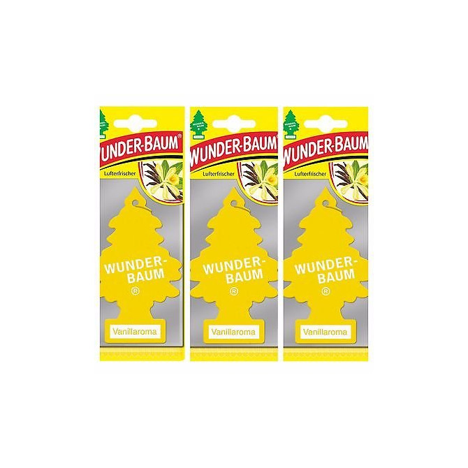 WUNDER-BAUM TREE oro gaiviklis VANILA komplektas 3vnt