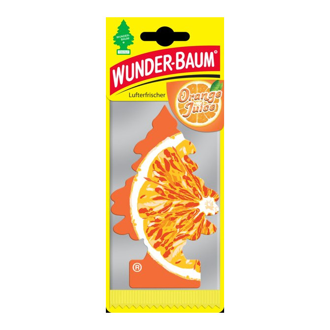WUNDER-BAUM Tree Orange Juice gaisa atsvaidzinātājs, 5g