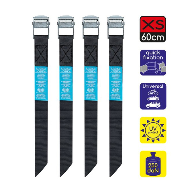 ALCA tvirtinimo diržai 4x60cm, su greito atleidimo sagtimi