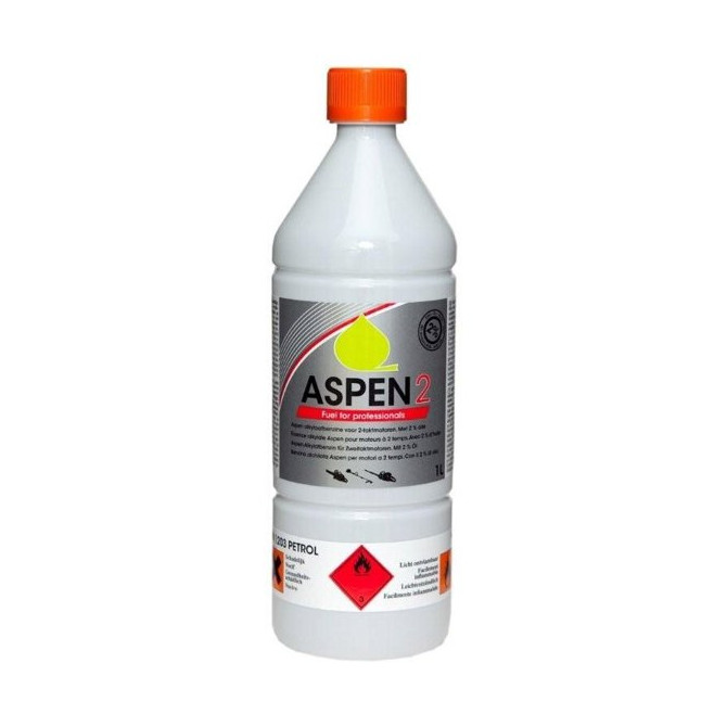  ASPEN Alkilato benzinas 2 taktų varikliams 1L (paruoštas naudoti, su tepalo mišiniu) 