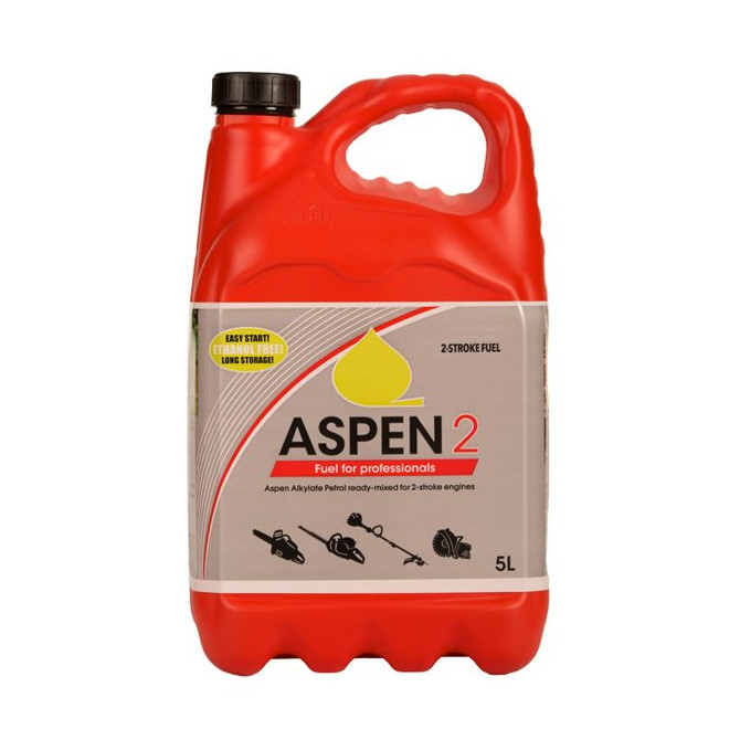  ASPEN Alkilato benzinas 2 taktų varikliams 5L (paruoštas naudoti, su tepalo mišiniu) 