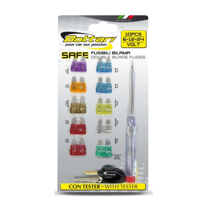  Saugiklių rinkinys su testeriu 