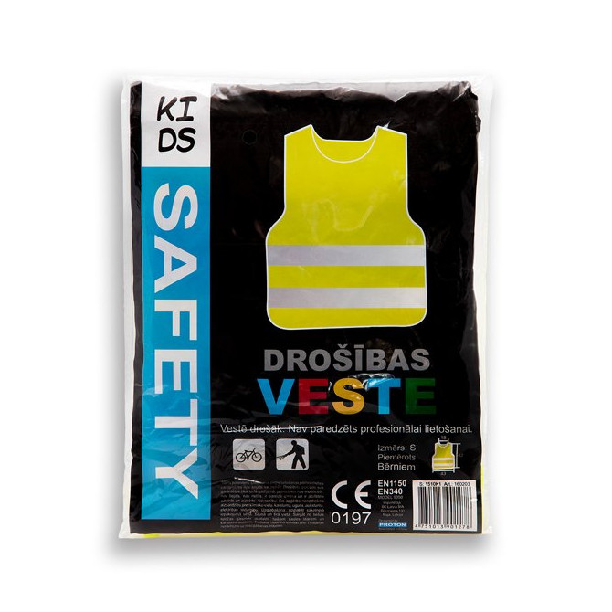  PROTON Vaikiška liemenė įspėjamoji gerai matoma 