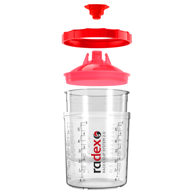 RADEX RCS 2.0 indas su dang.650ml  190µ (komplektas 50vnt.) 