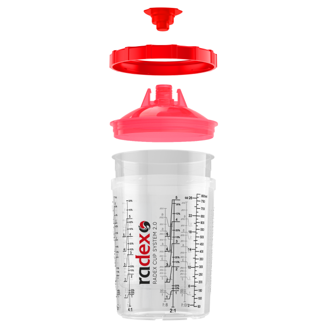 RADEX RCS 2.0 indas su dang.850ml  190µ (komplektas 50vnt.) 