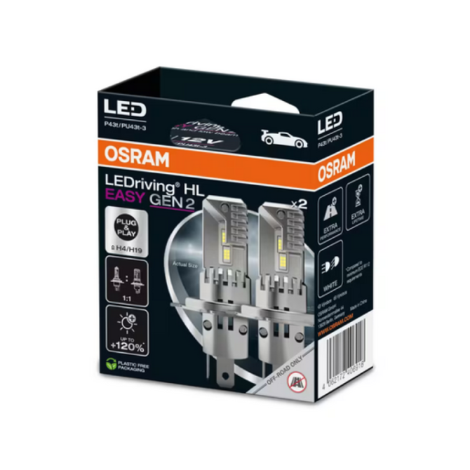 OSRAM Dar negauta OSRAM Automobilinės lemputės  LEDriving HL EASY GEN2 H4/H19 