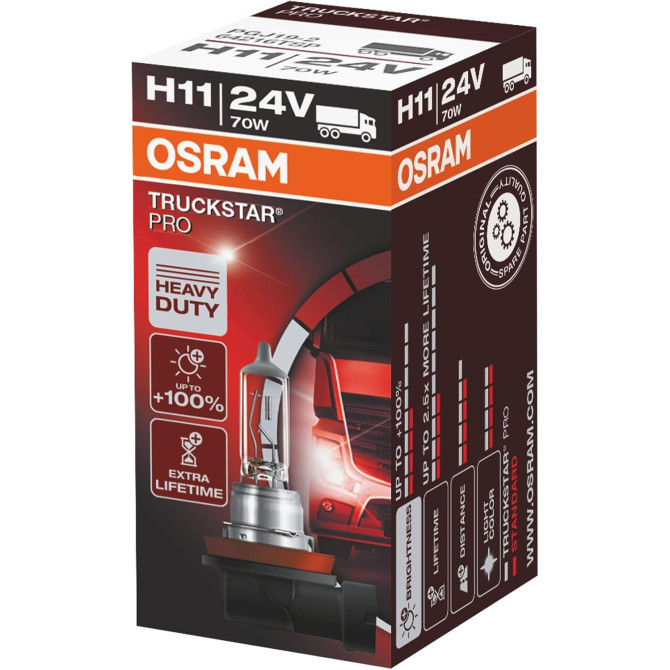 OSRAM Automobilinė lemputė 70W 24V H11 PGJ19-2
