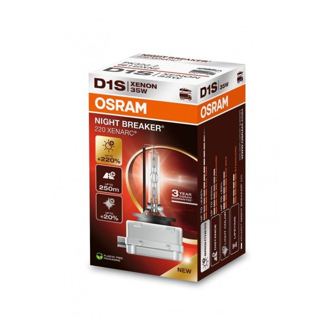 OSRAM Automobilinė lemputė Osram Xenarc Night Breaker +220% D1S 35W 1vnt