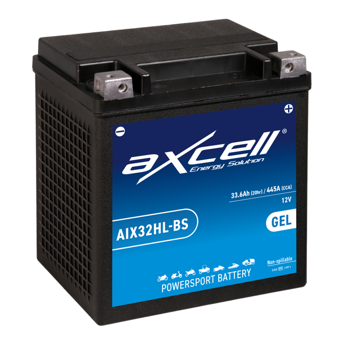 Akum.Axcell 32 Ah GEL-/+ 12V 430A 165x130x175mm