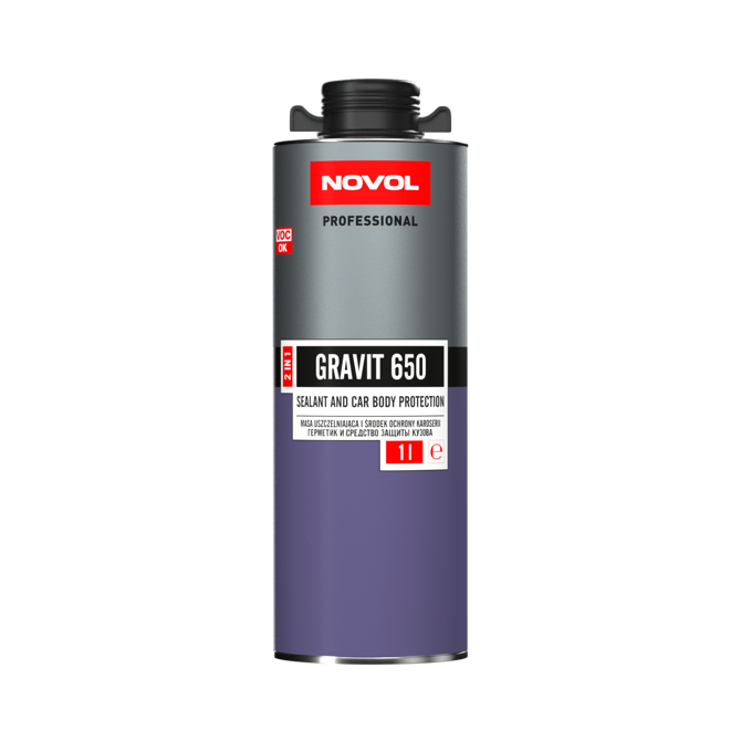 Hermetikas-apsauginė danga 1L, GRAVIT 650 juoda