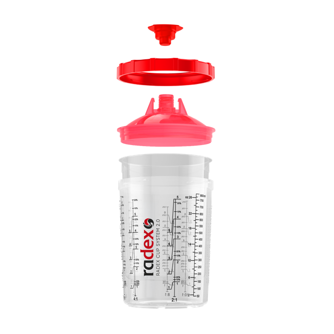 RADEX RCS 2.0 indas su dang.850ml  190µ (komplektas 50vnt.) 