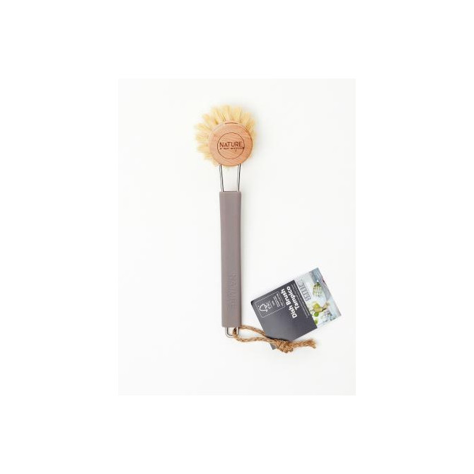 Smart Microfiber Dish brush tampico black trauku birstīte