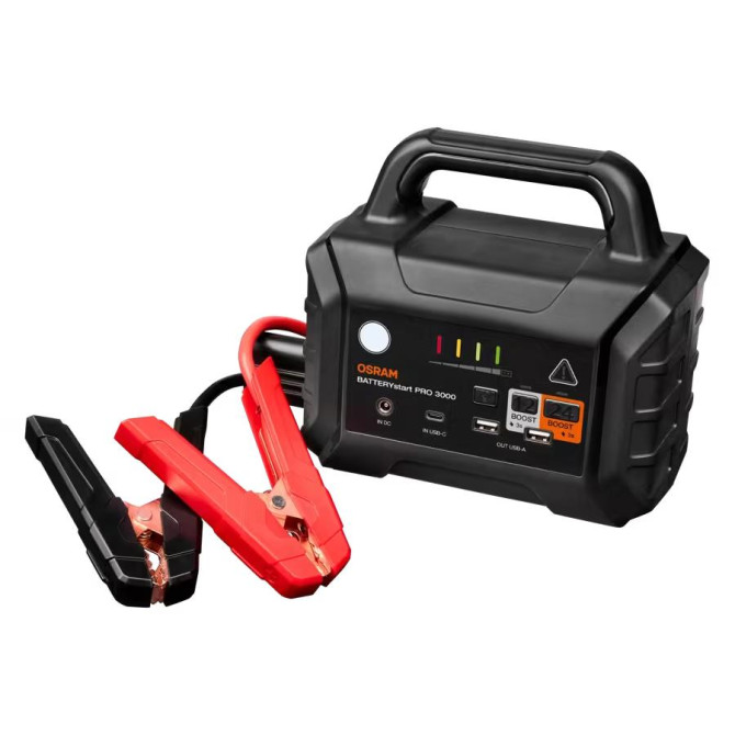 OSRAM BATTERYstart PRO 3000 12/24V 2500A starting power. 36400mAh