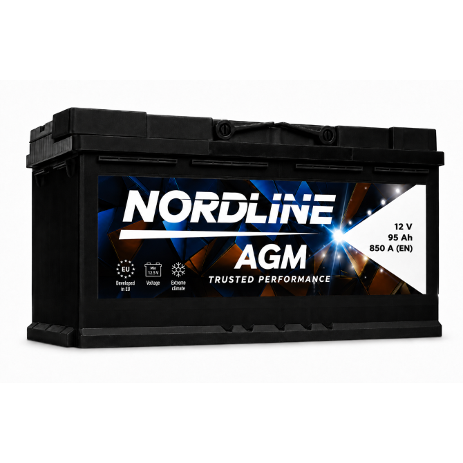 NORDLINE Akum. Top Car AGM 95 Ah 12V 830A 351x173x190mm 