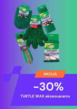 TURTLE WAX aksesuarams -30%